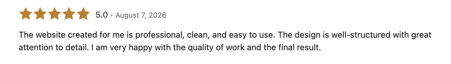 Review from Mehul Jain